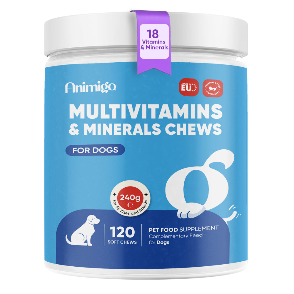 Multivitamin med mineraler til hunde 120 bløde tyggetabletter